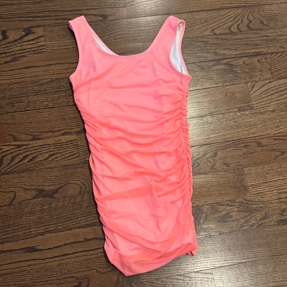 Neon orange Kids Formal Dress